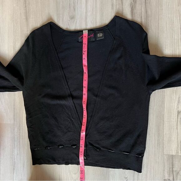 Torrid knit cardigan and camisole set black size 0. Buttons with satin trim VNT - Picture 11 of 16